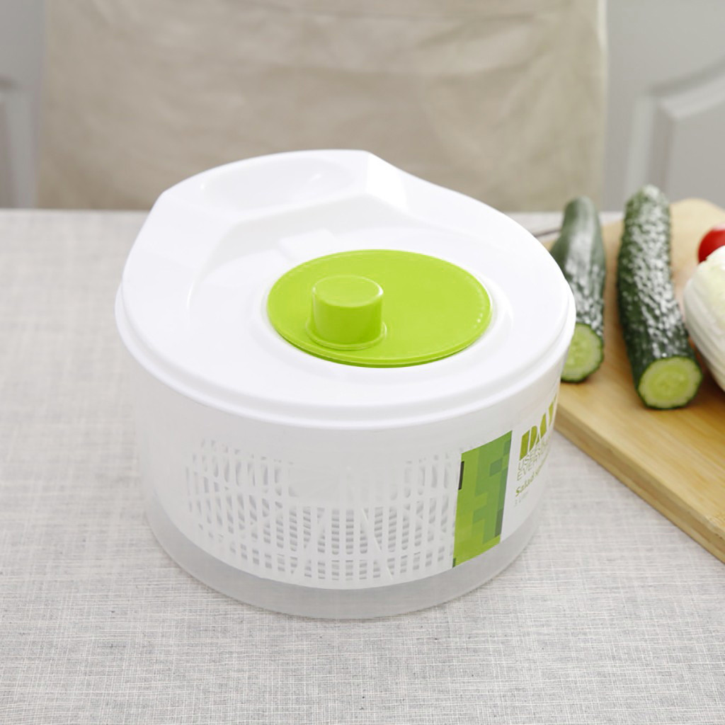 Large Capacity Vegetables Washer Dryer Salad Spinner Fruits Basket Safe Quick Easy Water For Kitchen Vegetables Washing Basket D