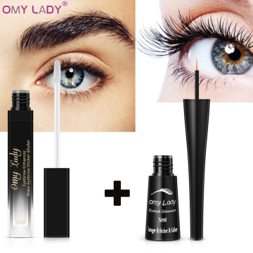 OMY LADY Eyebrow Enhancer Serum Eyelash Growth Essence Natural Eyelash Enhancer Serum Kit Long Fuller Thicker Lashes Set Nourish