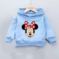 New Spring Autumn Baby Boys Girls Clothes Cartoon Minnie Hooded Sweatshirt Children's Kids Casual Sportswear Infant Clothing