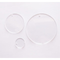 30pcs/lot One Hole Laser Cut Blank Clear Extrud Acrylic Discs Round Circle Earrings Necklace Key Chain Disk Bulk 38 50 76 100mm