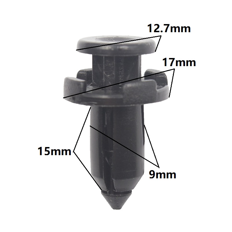 KA LI LI For Honda Toyota Auto Bumper Fender Fastener Clip 9mm Retainer Clamp Push