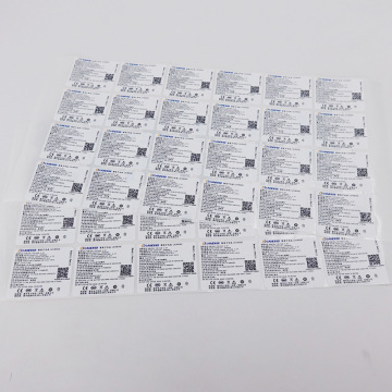 Matte Silver Polyester Electrical Labels