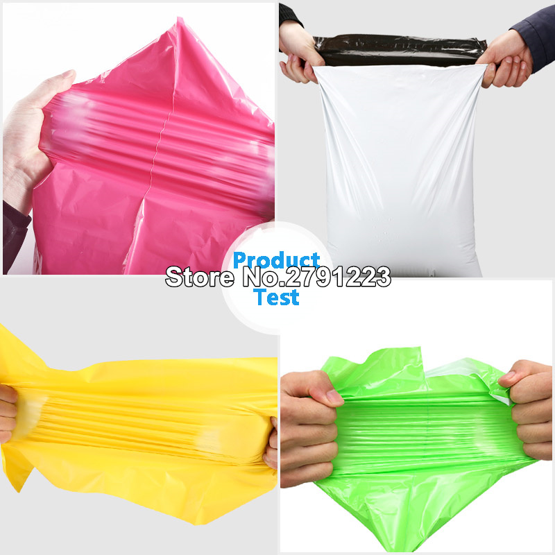 17*30cm 100Pcs/Lot Plastic Envelope Self-seal Adhesive Courier Storage Bags White Black Gray Color Poly Mailer Shipping Bags
