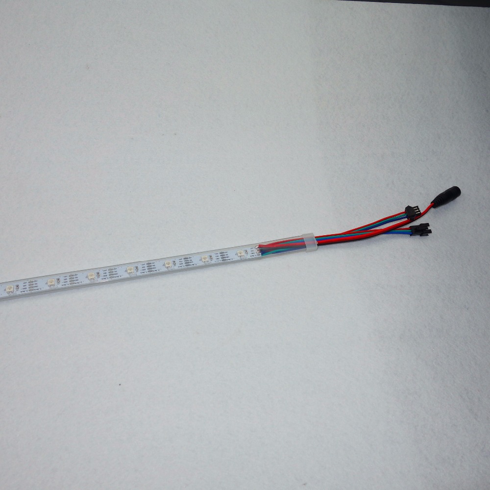 Plasma Icicles 2.0; 0.5m long addressable rgb full color led icicle pixel light;DC5V input;waterproof in silicon tube;rigid pcb