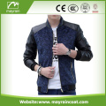 Custom Fashion PU Leather Jacket For Man