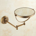 8" Antique Brass Bathroom Makeup Mirror Cosmetic Mirror Double Faced Bath Mirrors