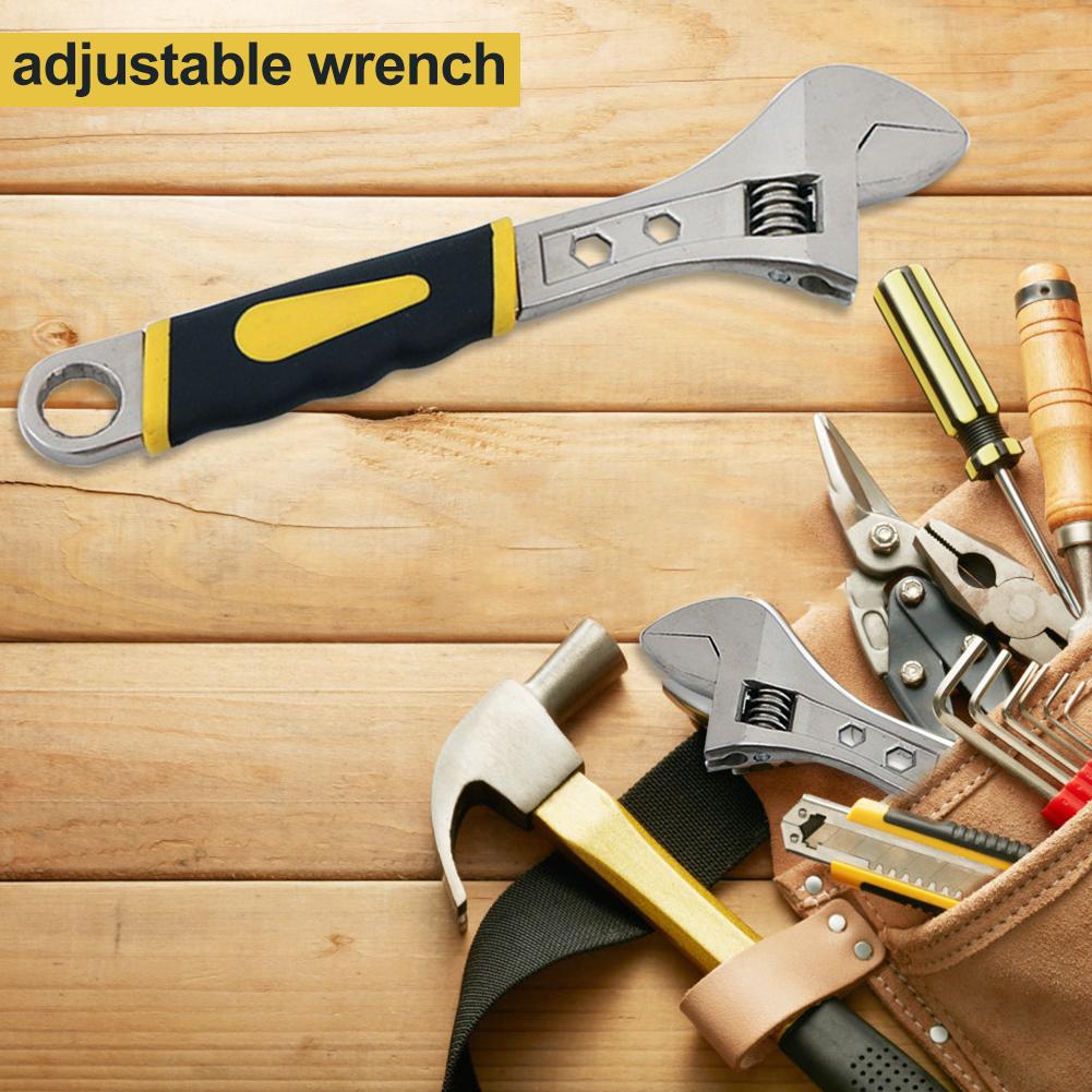 Adjustable Wrench Stainless Steel Universal Spanner Mini Nut Key Hand Tools Expansion Maximum 28mm Diameter