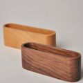 1Pc Natural Wooden Business Card Holders Note Holder Card Display Stand Desk Organizer Desktop Ornaments Office Supplies Crafts