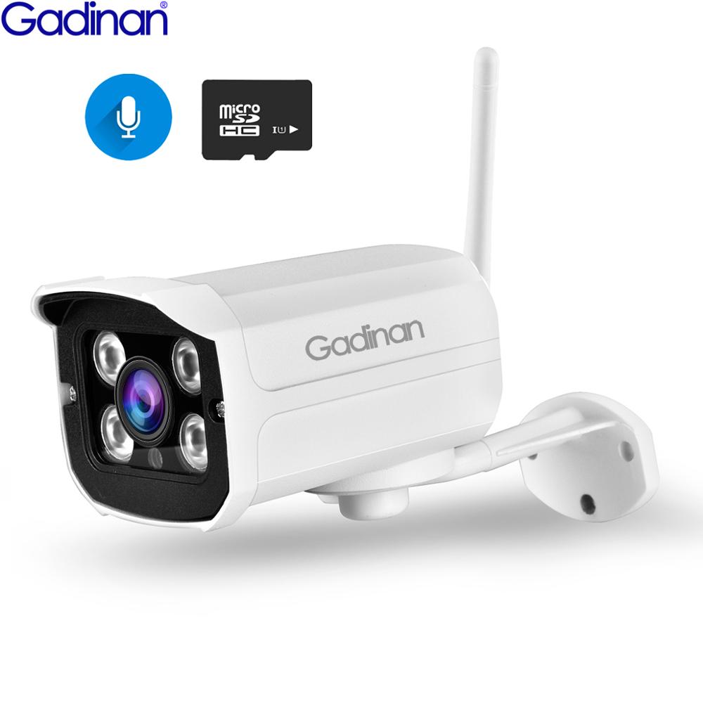 Gadinan 2MP Wifi Camera ONVIF IP Camera HD 1080P 720P Night Vision Audio Recording SD Card Outdoor Camera Yoosee App Email Alarm