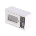 1PCS 1:12 Miniature White Microwave Oven Simulation Appliances Kids Children Pretend Play Toy Baby Girl Pink Furniture Toys Gift