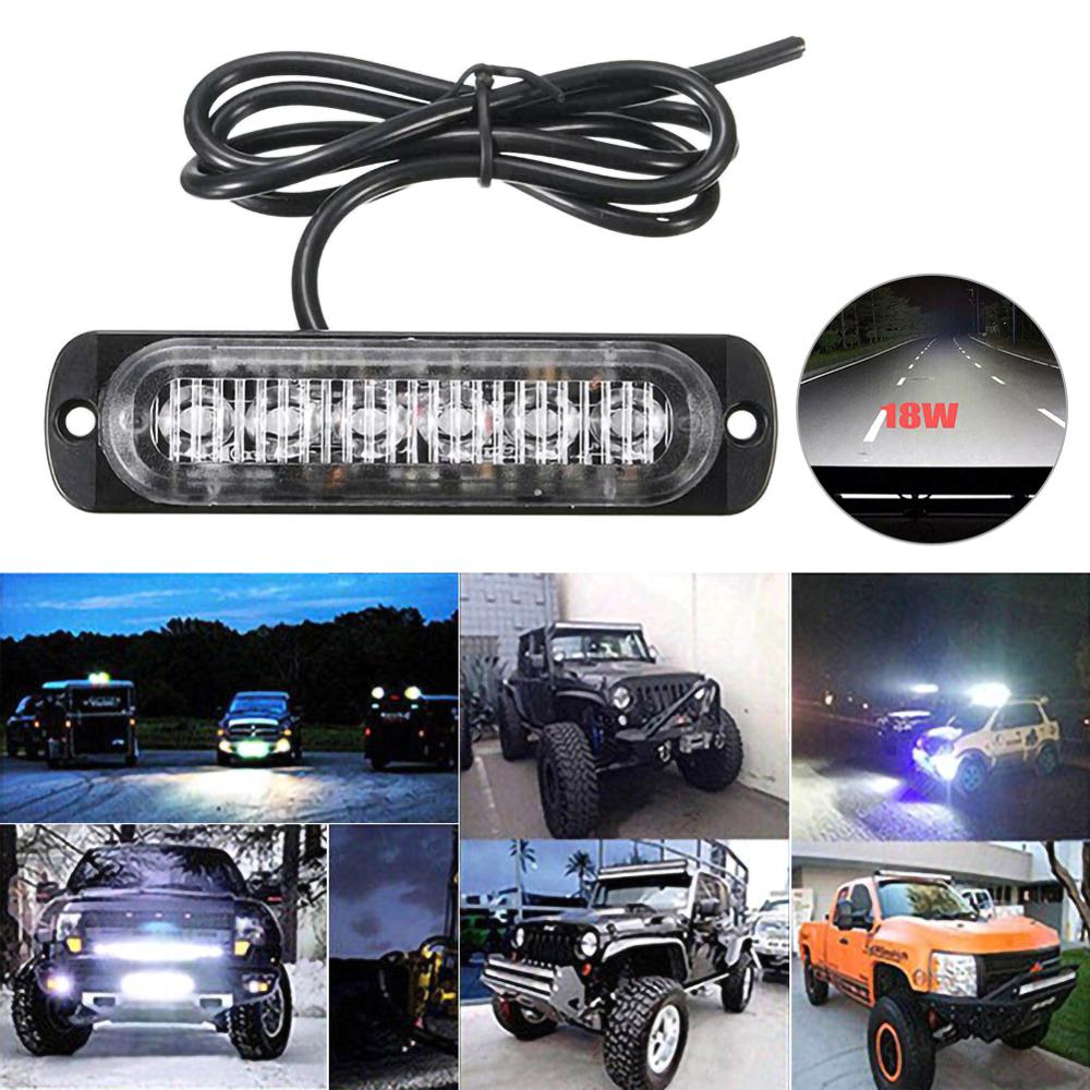 Car 6*LEDs Lights Work Bar Lamp Driving Fog Offroad SUV 4WD High Quality Auto Car Boat Truck Emergency Lights Accessories
