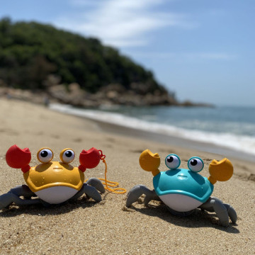 Hot Sale Bath Toys Big Crab Clockwork Baby Infant Water Classic Toy Beach Toys For Baby Drag Baby Bath Tub Summer Toys For Kids