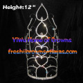 12inch Crystal Pageant Crowns Heart Shaped