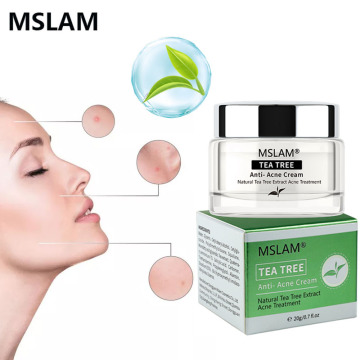 MSLAM Acne Treatment Cream Tea Tree Acne Removal Anti Acne Cream Oil Control Shrink Pores Acne Scar Repair Face Skin Care