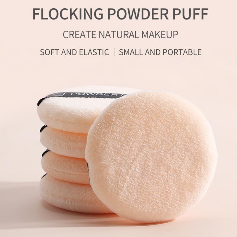 5Pcs Professional Round Shape Puff Facial Face Body Powder Foundation Puff Soft Cosmetic Puff Makeup Sponge Cosmetic Puff TSLM2