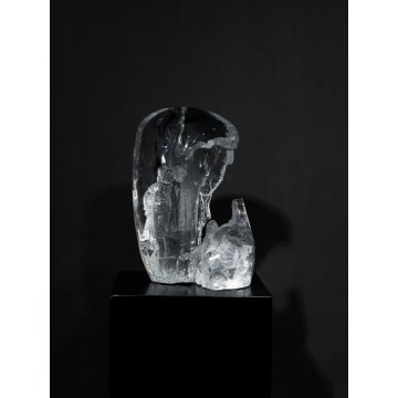 Crescent Moon Crystal Vase Transparent Hotel decoration