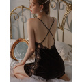 2020 New Velvet Backless Nightdress Winter Vintage Nightgowns Lace Hollow Temptation Night Gown Sleeping Dress Dropshipping