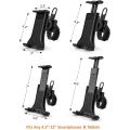 Universal Mobile Phone and Tablet Clamp Mount Holder for Bikes, Ellipticals, Treadmills and Other Handlebar Fitness Equipment