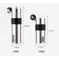 2 Size Manual Ceramic Coffee Grinder Stainless Steel Adjustable Coffee Bean Mill With Rubber Loop Ring Easy Clean Kitchen Tools