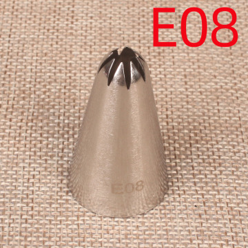 E08# Stainless Steel Nozzle Cake Decorating Tips Writing Tube Icing Nozzle Baking & Pastry Tools Cupcake Baking Tools