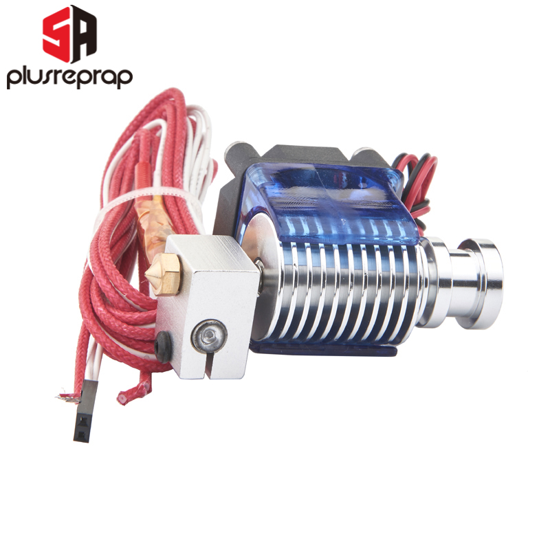 Lastest V6 J-head All metal Hotend Wade or Bowden Extruder Heater Thermistor Fan Nozzle Heat sink for 1.75/ 3mm 3D Printer Part