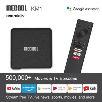 Mecool NEW KM1 Amlogic S905X3 Adnroid 10.0 4G 64G 4K S905X3 Voice Control Support Youtube 4K Dual Wifi Set Top Box