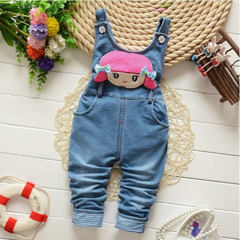 2020 Summer Baby Girls Jeans Pants Kids Clothes Cotton Casual Children Trousers Teenager Denim Boys Clothes Overalls jeans
