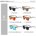 SIMPRECT Polarized Sunglasses Men 2021 Retro Mirror Square Sunglasses Vintage Anti-Glare Driver's Sun Glasses For Men Oculos