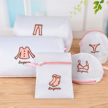 Clothes Underwear Bra Laundry Bags High Quality Polyester Mesh Washing Bag Socks Underwear Laundry Baskets Exquisite Embroidery