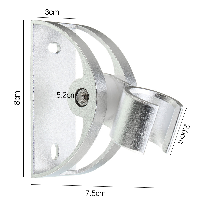 Adjustable Shower Base Wall Gel Mounted Basket Aluminum Chuck Shower Rail Head Slider Holder Support Stand Bathroom Accessories