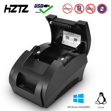 58mm Thermal Receipt Printer Bill Pos Printer with USB Port Support Windows Linux Support Cash Drawer