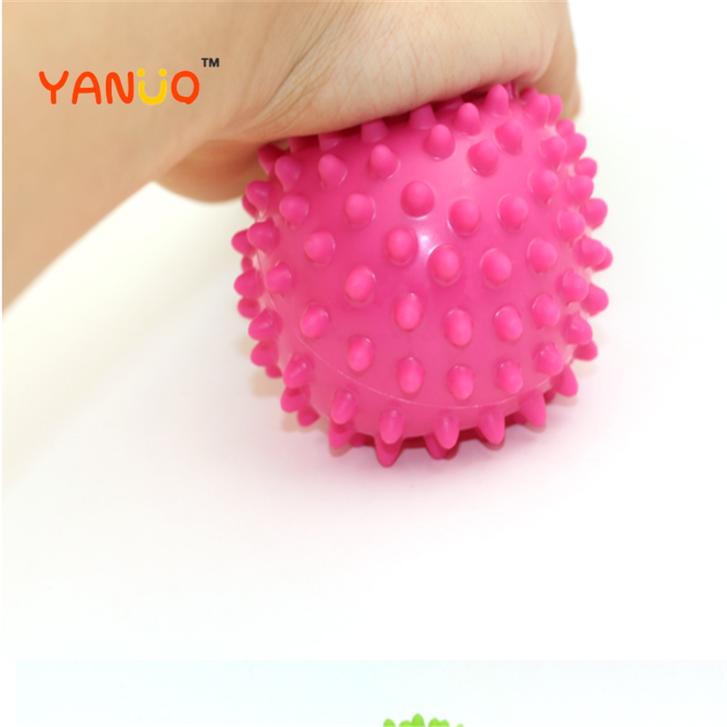 4 Inch Baby Toys Inflatable Massage Ball Hand Catching The Ball Particle Ball Bath Toy Ball Barbed Fitness Ball