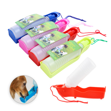 New Pet Dog Water Bottle 250ml Foldable Portable Drinking Bottle Travelling Outdoor Drinking Feeder Bowl 1 PC