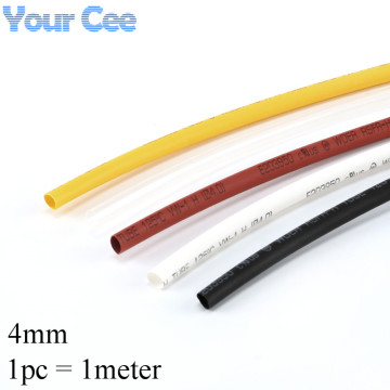 1pc 1meter 4mm 2:1 Heat Shrink Tube Shrinkable Sleeve Heatshrink Insulation Wire Cable RSFR-H Insulation Materials & Elements