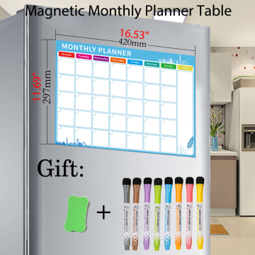 Magnetic Monthly Weekly Planner Table A3 Size 16.53