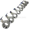 MEGAIRON Female Straight Two-pieces Full Ports Valves 316 Stainless Steel Ball Valve