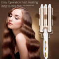DIY Hair Curler Three Sticks Electric Curling Irons Wave-Shaped Hair Style Tools Ladies Long Hair Electric Heating Curling Tools