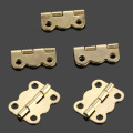 50Pcs 16*13mm Gold Cabinet Hinges Furniture Accessories Jewelry Boxes Small Hinge Furniture Fittings For Cupboard With Screws