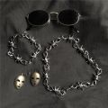1 Set Men's Punk Gothic Alloy Barbed Wire Brambles Necklace Bracelet Jewelry Set