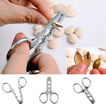 Melon Seed Opener Clamp Walnut Pine Plier Scissor sunflower Nut Cracker Kitchen Household tool Sheller Nutcracker