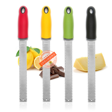 Citrus Lemon Zester & Cheese Grater-Parmesan Cheese, Lemon, Ginger, Garlic, Nutmeg, Chocolate, Vegetables, Fruits, kitchen tools