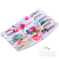 New Nail File Flower Printed Nail buffer Block Colorful Lime a ongle 80/100/150/180/240/320 Manicure Tools Nail Care Tools