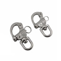 70mm Stainless Steel Rotary Spring Hook Quick Release Boat Chain Eye Shackle Swivel Bracket Snap Hook Hardware Tool