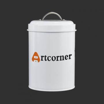 ArtCorner Metal Kitchen Jar