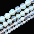 Natural Stone Beads Faceted Synthetic Opal Beads Opalite Quartz Round Loose Beads For Jewelry Making Bracelet Neck 6/8/10/12mm
