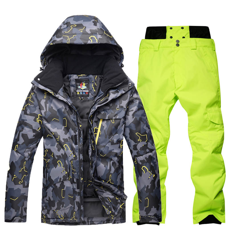 Plus size Men's Snow Suit outdoor sports Wear special Snowboarding Clothing windproof waterproof Sets Ski Jackets and Snow pants
