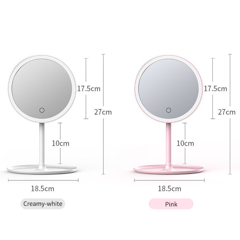 LED Makeup Mirror with Led Light Vanity Mirror led mirror light Portable Rechargeable Mirrors miroir зеркало CFTDIS