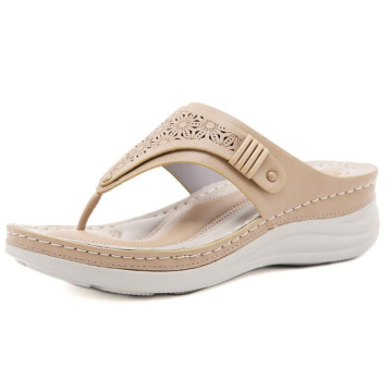 Summer Women Platform Bath Slippers Wedge Sandals Beach Slippers Calzado Mujer Women's Slippers Fashion Casual Hollow out q29