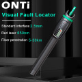 ONTi High Quality Visual Fault Locator 1mW 10mW 20mW 30mW Red Light Fiber Optic Cable Tester 5-30KM Range