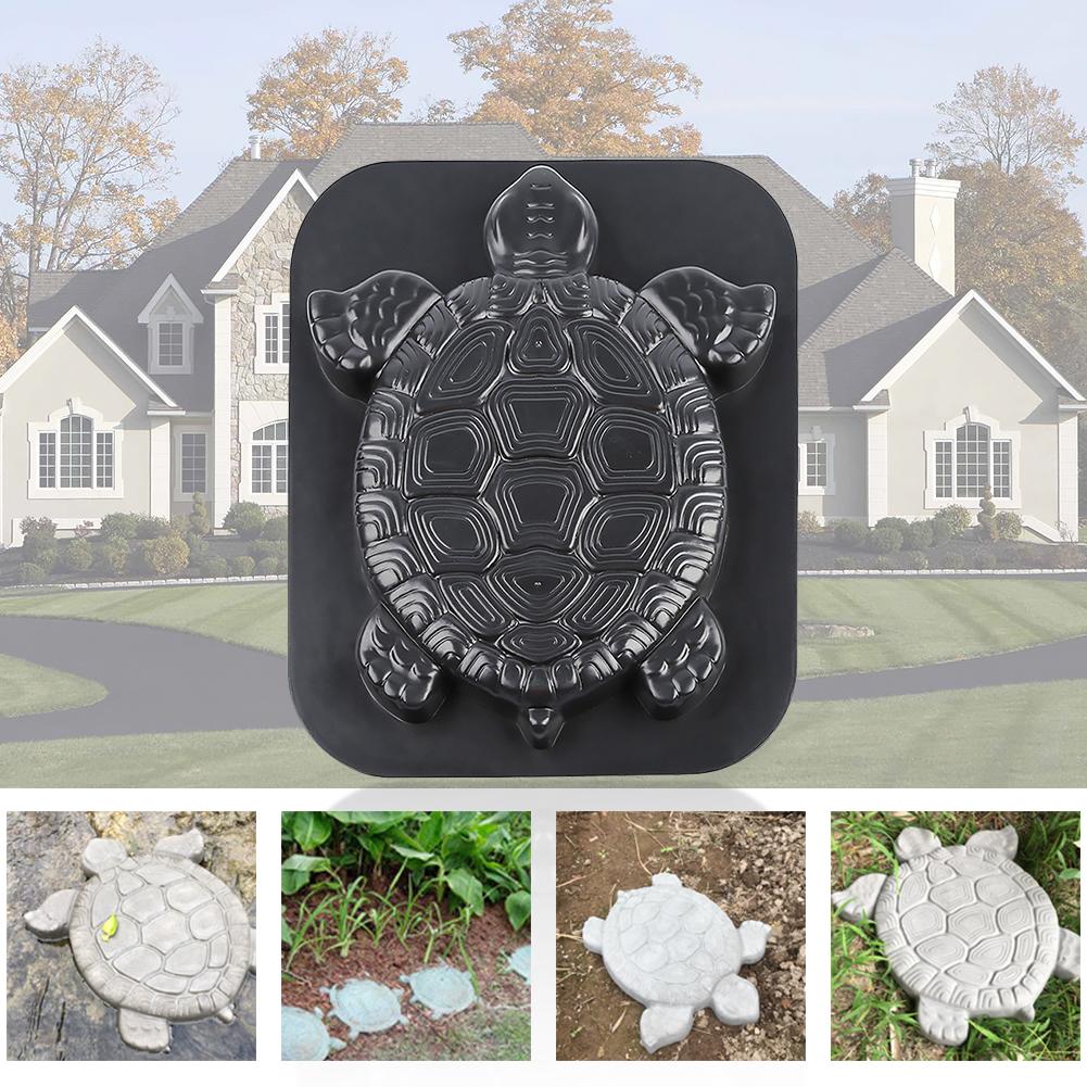 Concrete Molds Turtle Shape Stepping Stone Mold Paving Floor Colorful Gardens Path Floor Tile Patchwork Plastic Cement Mold